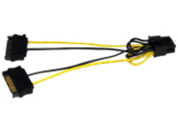 StarTech.com 6in SATA Power to 8 Pin PCI Express Video Card Power Cable Adapter