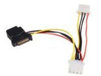 StarTech.com SATA to LP4 Power Cable Adapter with 2 Additional LP4 - Power adapter - 4 pin internal power (F) to SATA...