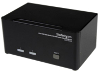 StarTech.com 2 Port Triple Monitor DVI USB KVM Switch with Audio &amp; USB 2.0 Hub