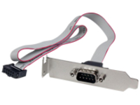 StarTech.com 1 Port 16in DB9 Serial Port BRacket to 10 Pin Header