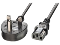 20M MAINS POWER CABLE UK 3 PIN PLUG TO IEC C13