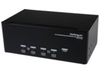 StarTech.com 4 Port Triple Monitor DVI USB KVM Switch with Audio &amp; USB 2.0 Hub