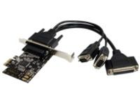 StarTech.com 2S1P PCI Express Serial Parallel Combo Card with Breakout Cable