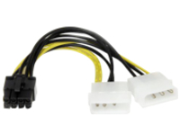 StarTech.com 6in LP4 to 8 Pin PCI Express Video Card Power Cable Adapter