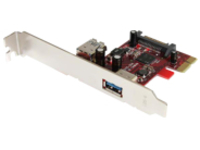 StarTech.com 2 port PCI Express SuperSpeed USB 3.0 Card with UASP Support - 1 Internal 1 External - Dual Port PCIe USB …