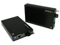 StarTech.com 10/100 Mbps Ethernet Single Mode WDM Fiber Media Converter Kit SC 20km (ET90110WDM2)