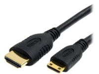 StarTech.com 6 ft / 2m High Speed HDMI Cable with Ethernet- HDMI to HDMI Mini- M/M (HDMIACMM6)