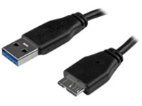 StarTech.com 15cm 6in Short Slim USB 3.0 A to Micro B Cable M/M
