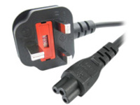 StarTech.com 2m Laptop Power Cord 3 Slot for UK BS1363 to C5 Clover Leaf