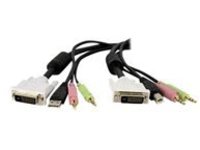 StarTech.com 10 ft / 3m 4-in-1 USB Dual Link DVI-D KVM Switch Cable w/ Audio &amp; Microphone (DVID4N1USB10)