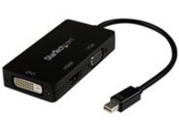StarTech.com 3 in 1 Mini DisplayPort Adapter - 1080p - Mini DP / Thunderbolt to HDMI / VGA / DVI Splitter for Your Moni…