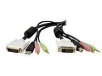 StarTech.com 1 5ft / 4m 4-in-1 USB Dual Link DVI-D KVM Switch Cable w/ Audio &amp; Microphone (DVID4N1USB15)