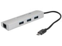 Comprehensive USB 3.1 Type-C 3 Port USB 3.0 Hub with Gigabit Ethernet Port
