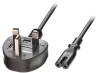 3M MAINS POWER CABLE UK 3 PIN PLUG TO IEC C7