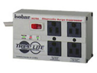 TRIPP LITE, ISOBAR ULTRA SURGE PROTECTOR/SUPPRESSOR WITH MODEM/FAX 4 OUTLETS 6FT. CORD LED'S 3300 JOULES, SAME PART AS ISOBAR4ULTRA