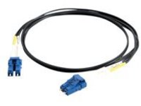C2G 3m LC-LC 9/125 Duplex Single Mode OS2 Fiber Cable - Black - 10ft - patch cable - 3 m - black