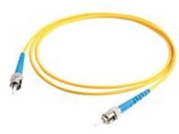 C2G 5m ST-ST 9/125 Simplex Single Mode OS2 Fiber Cable - Yellow - 16ft - patch cable - 5 m - yellow