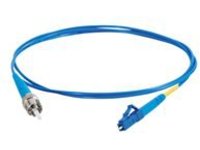 C2G 10m LC-ST 9/125 Simplex Single Mode OS2 Fiber Cable TAA - Blue - 33ft - patch cable - 10 m - blue