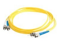 C2G 7m ST-ST 9/125 Duplex Single Mode OS2 Fiber Cable TAA - Yellow - 23ft - patch cable - TAA Compliant - 7 m - yellow