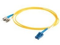 C2G 15m LC-ST 9/125 Duplex Single Mode OS2 Fiber Cable