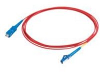 C2G 10m LC-SC 9/125 Simplex Single Mode OS2 Fiber Cable - Plenum CMP-Rated - Red - 33ft - patch cable - 10 m - red