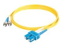 C2G 20m SC-ST 9/125 Duplex Single Mode OS2 Fiber Cable TAA