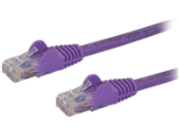 StarTech.com 6ft CAT6 Ethernet Cable, 10 Gigabit Snagless RJ45 650MHz 100W PoE Patch Cord, CAT 6 10GbE UTP Network Cable w/Strain Relief, Purple, Fluke Tested/Wiring is UL Certified/TIA