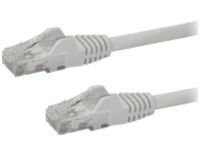 StarTech.com 2ft CAT6 Ethernet Cable, 10 Gigabit Snagless RJ45 650MHz 100W PoE Patch Cord, CAT 6 10GbE UTP Network Cable w/Strain Relief, White, Fluke Tested/Wiring is UL Certified/TIA