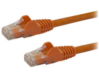 StarTech.com 5ft CAT6 Ethernet Cable, 10 Gigabit Snagless RJ45 650MHz 100W PoE Patch Cord, CAT 6 10GbE UTP Network Cable w/Strain Relief, Orange, Fluke Tested/Wiring is UL Certified/TIA