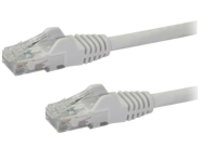 StarTech.com 12ft CAT6 Ethernet Cable, 10 Gigabit Snagless RJ45 650MHz 100W PoE Patch Cord, CAT 6 10GbE UTP Network Cable w/Strain Relief, White, Fluke Tested/Wiring is UL Certified/TIA
