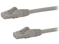 StarTech.com 2ft CAT6 Ethernet Cable, 10 Gigabit Snagless RJ45 650MHz 100W PoE Patch Cord, CAT 6 10GbE UTP Network Cable w/Strain Relief, Gray, Fluke Tested/Wiring is UL Certified/TIA