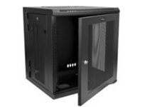 StarTech.com 12U 19" Wall Mount Network Cabinet, 20" Deep 4 Post Hinged Locking IT Computer Equipment Enclosure with Shelf, Flexible Vented Switch Depth Data Rack Cisco 3850, 2960 Series