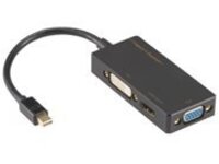 SIIG Mini DisplayPort to 4K HDMI/DVI/VGA 3-in-1 Adapter