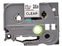 Brother TZe151 - Black on clear