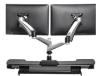 VARIDESK - Mounting kit for 2 monitors (adjustable arm)