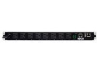 Tripp Lite 1.4kW Single-Phase Switched PDU, LX Platform Interface, 120V Outlets (8 5-15R), NEMA 5-15P, 12 ft. Cord, 1U Rack, TAA