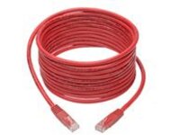 Tripp Lite Premium Cat5/Cat5e/Cat6 Gigabit Molded Patch Cable, 24 AWG, 550 MHz/1 Gbps (RJ45 M/M), Red, 15 ft.