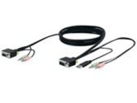 Belkin SOHO KVM Replacement Cable Kit - keyboard / video / mouse / audio cable - 3 m