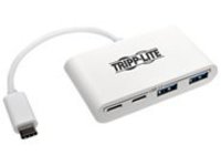 Tripp Lite 4-Port USB C USB 3.1 Gen 1 Portable Hub USB-C to x2 USB-A and x2 USB-C, USB Type-C, USB Type C
