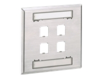 Panduit MINI-COM Stainless Steel Faceplate