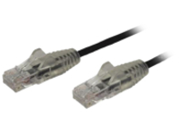 Startech 6ft Slim LSZH CAT6 Ethernet Cable, 10 Gigabit Snagless RJ45 100W PoE Patch Cord, CAT 6 10GbE UTP Network Cable w/Strain Relief, Black, ETL/Low Smoke Zero Halogen