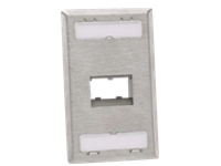 Panduit MINI-COM Stainless Steel Faceplate