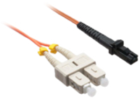 Axiom SC-MTRJ Multimode Duplex OM1 62.5/125 Fiber Optic Cable - 2m - Orange - network cable - 2 m