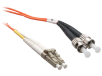 Axiom LC-ST Multimode Duplex OM1 62.5/125 Fiber Optic Cable - 5m - Orange - network cable - 5 m