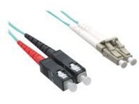 Axiom LC-SC Multimode Duplex OM4 50/125 Fiber Optic Cable