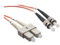 Axiom SC-ST Multimode Duplex OM1 62.5/125 Fiber Optic Cable - 1m - Orange - network cable - 1 m
