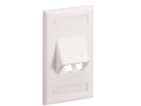 Panduit MINI-COM Classic Series Sloped Faceplates with Label and Label Cover - faceplate