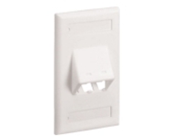 Panduit MINI-COM Classic Series Sloped Faceplates with Label and Label Cover