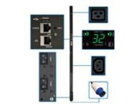 Tripp Lite 7.4kW Single-Phase Monitored PDU, LX Interface, 230V Outlets (36 C13/6 C19), IEC 309 32A Blue, 10 ft. Cord, 0U 1.8m/70 in. Height, TAA