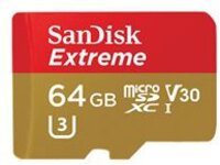 SanDisk Extreme - Flash memory card (microSDXC to SD adapter included)